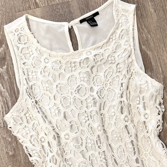 Forever 21 White Dressy Summer Tank - Picture 7 of 7